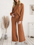 Long Sleeve Lounge Top and Drawstring Pants Set Lingerie & Nightwear