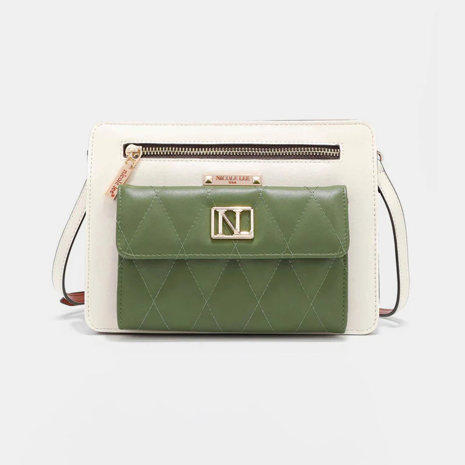 Nicole Lee USA Color Block Crossbody Bag 