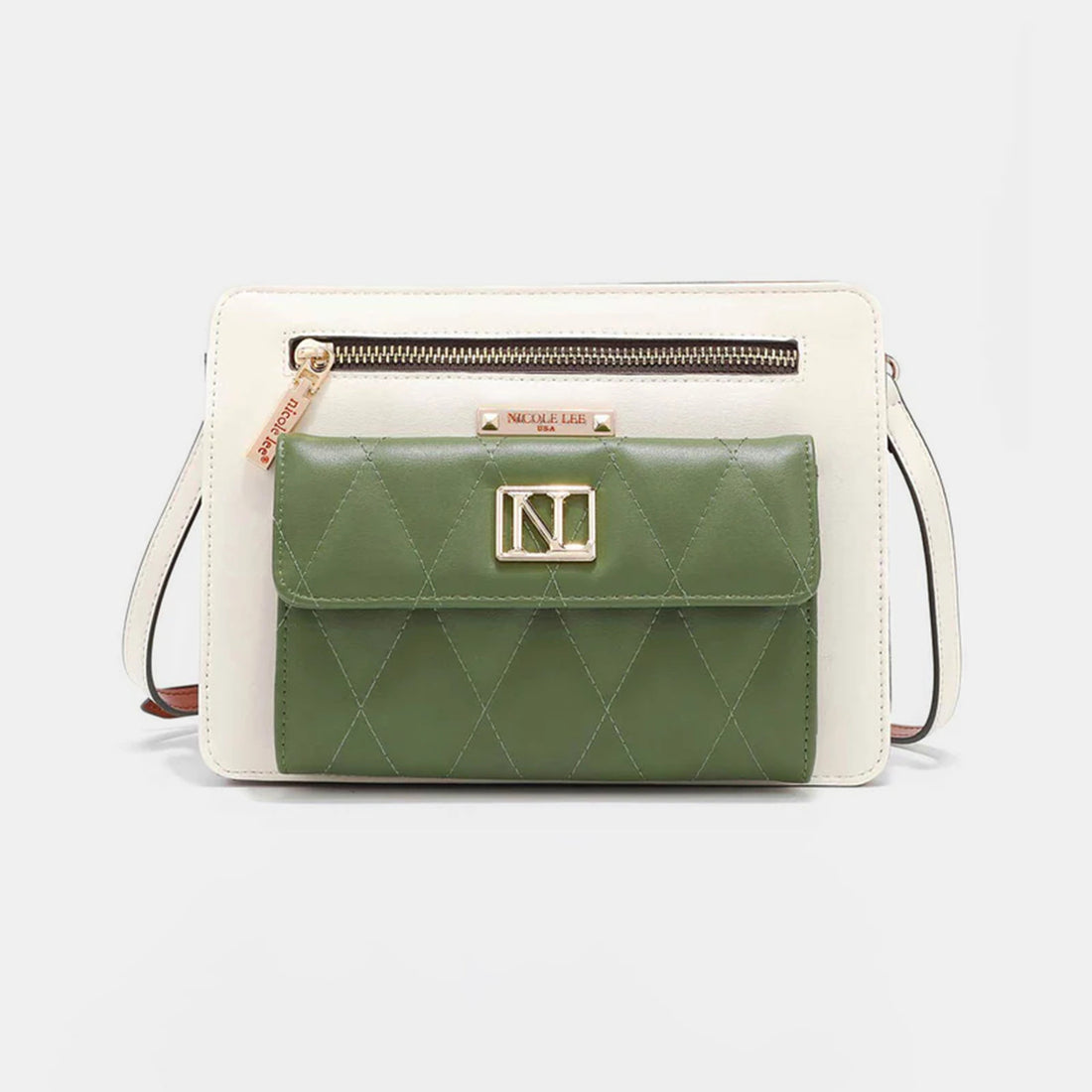 Nicole Lee USA Color Block Crossbody Bag 
