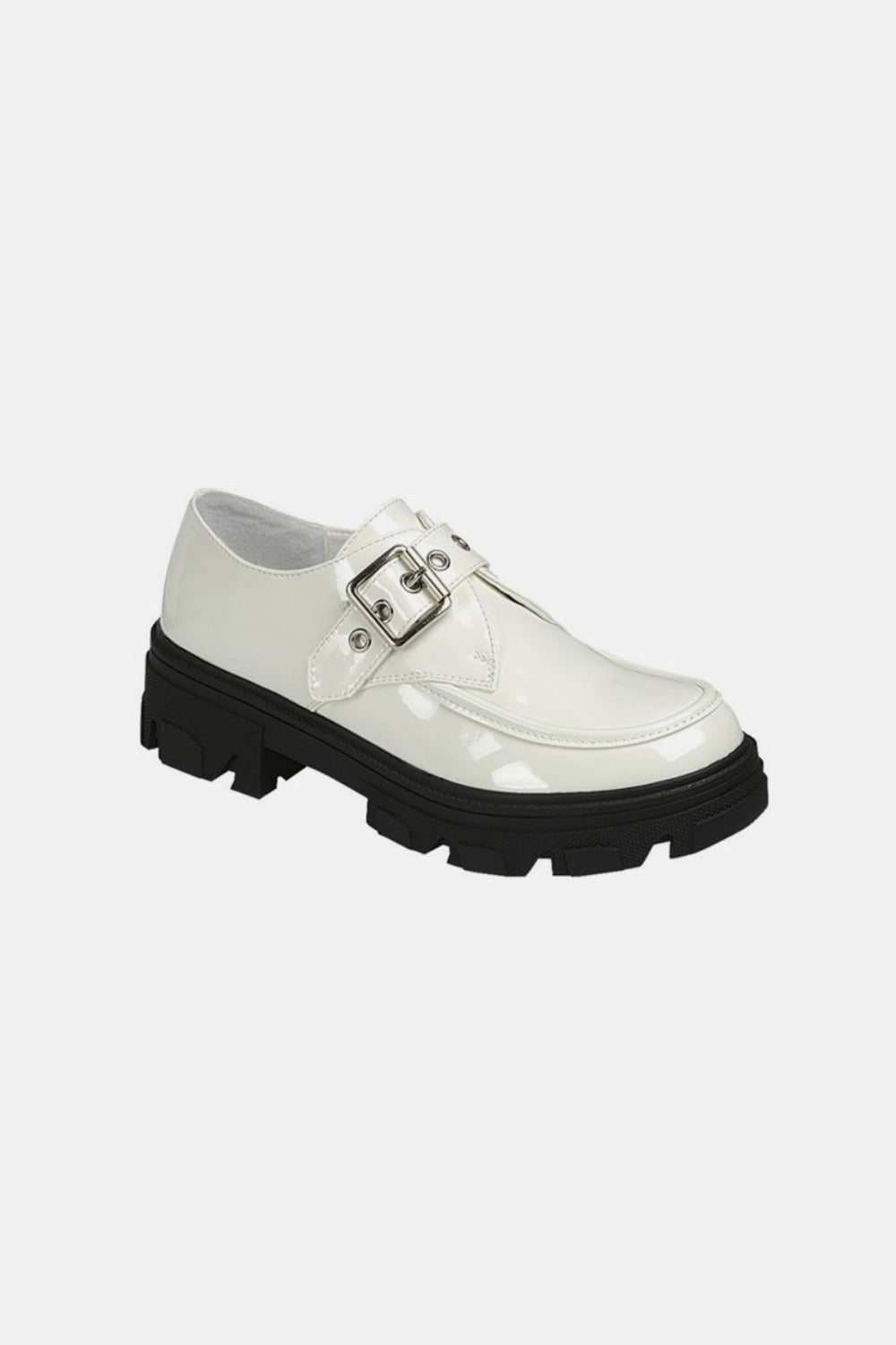 Forever Link Buckled Platform Lug Sole Loafers 