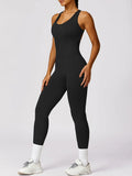Basic Bae Sleeveless Cutout Racerback Active Jumpsuit 