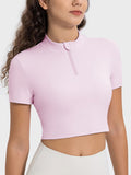Millennia Quarter Zip Short Sleeve Active T-Shirt 