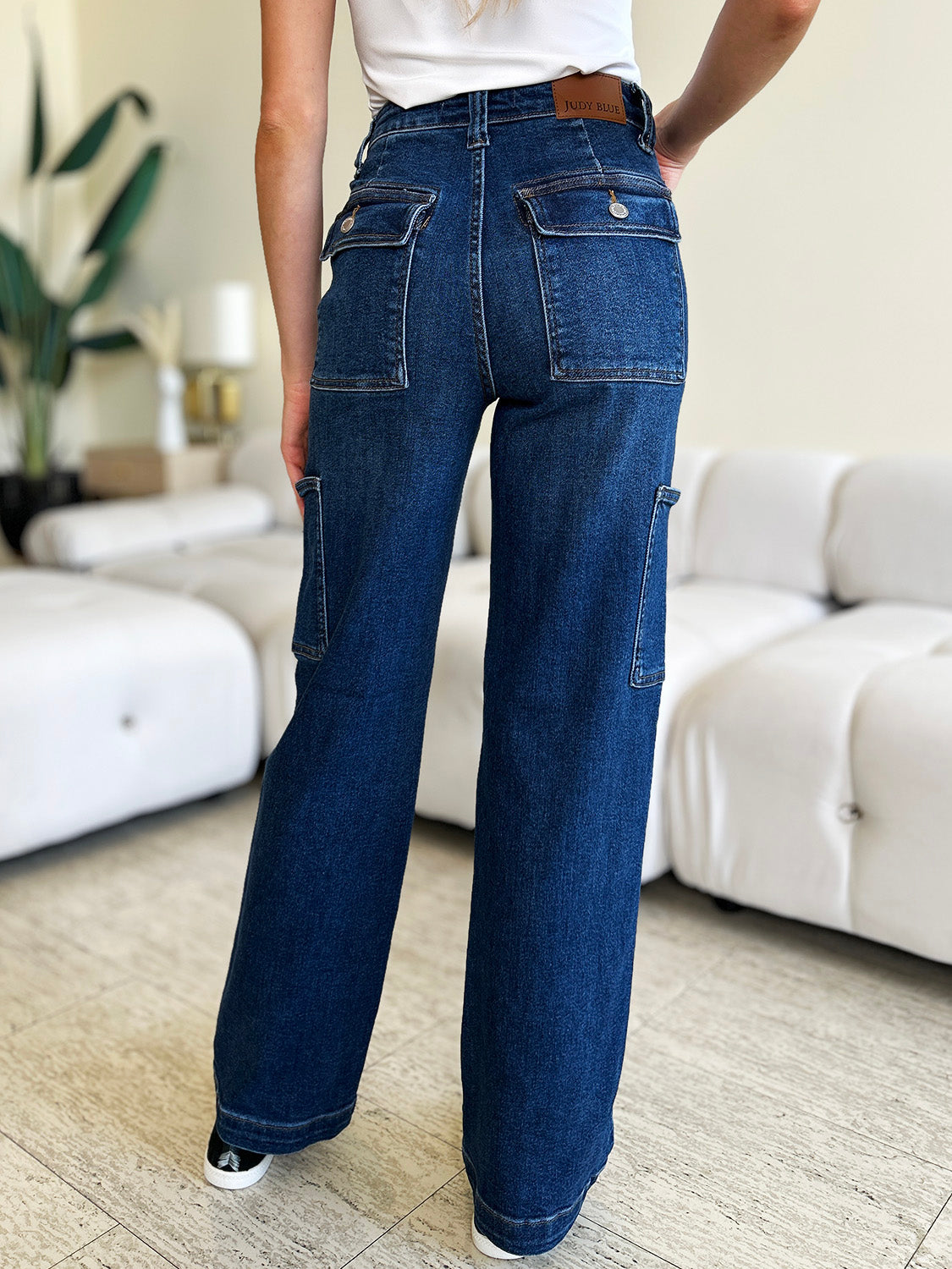 Judy Blue Full Size High Waist Cargo Jeans 