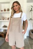 Double Take Full Size Texture Sleeveless Romper 