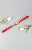 Zinc Alloy Buckle PU Leather Belt 