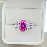3 Carat Moissanite 925 Sterling Silver Ring 