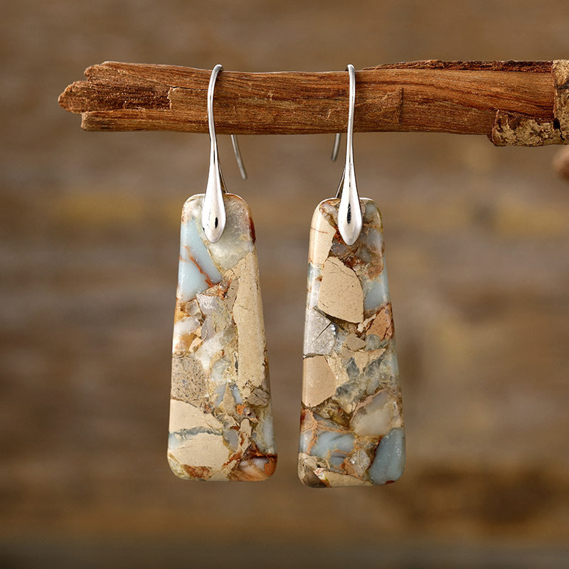 Copper Natural Stone Earrings 