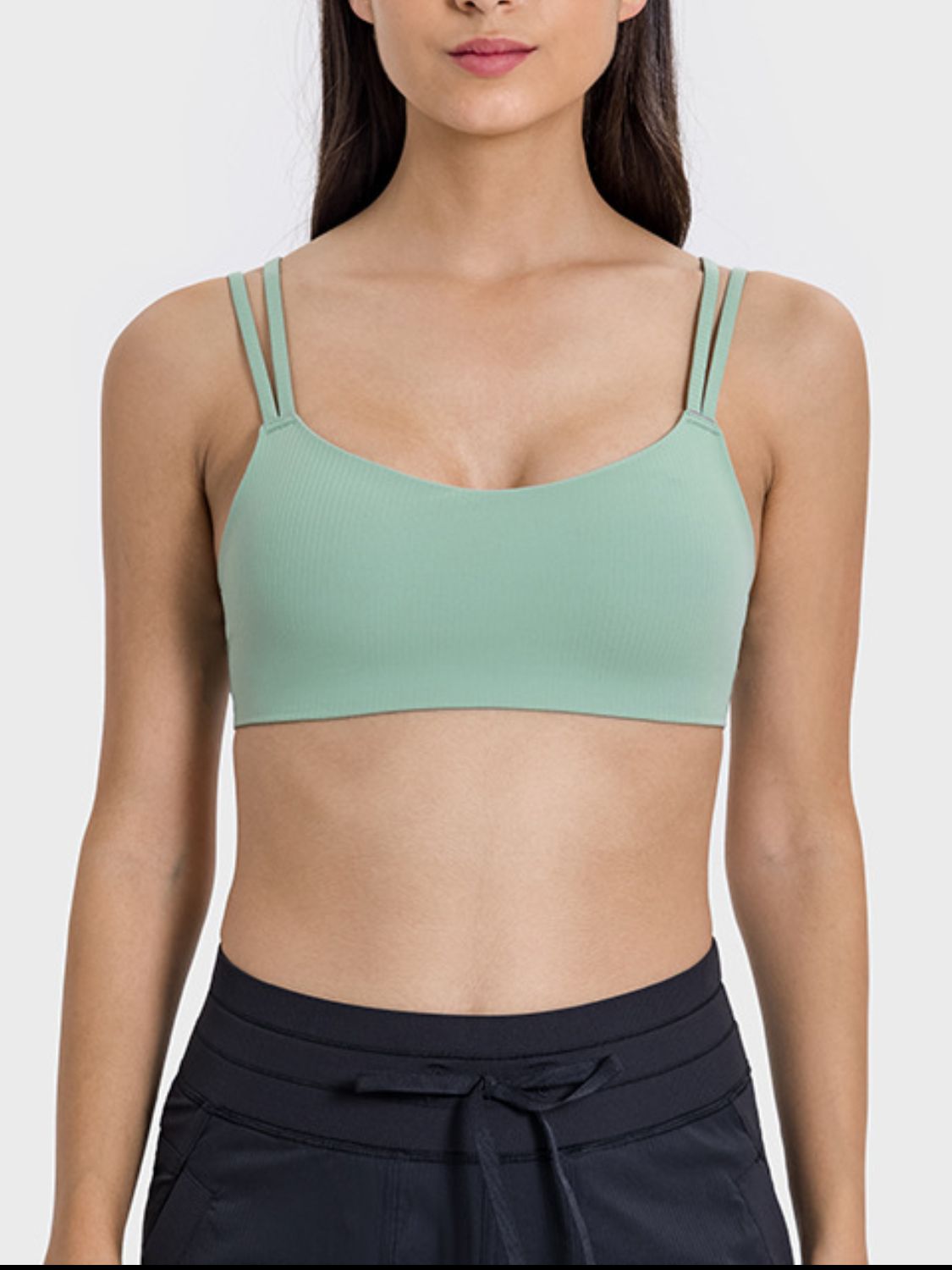 Millennia Scoop Neck Double Strap Active Cami 