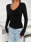 Lovelet V-Neck Long Sleeve T-Shirt 