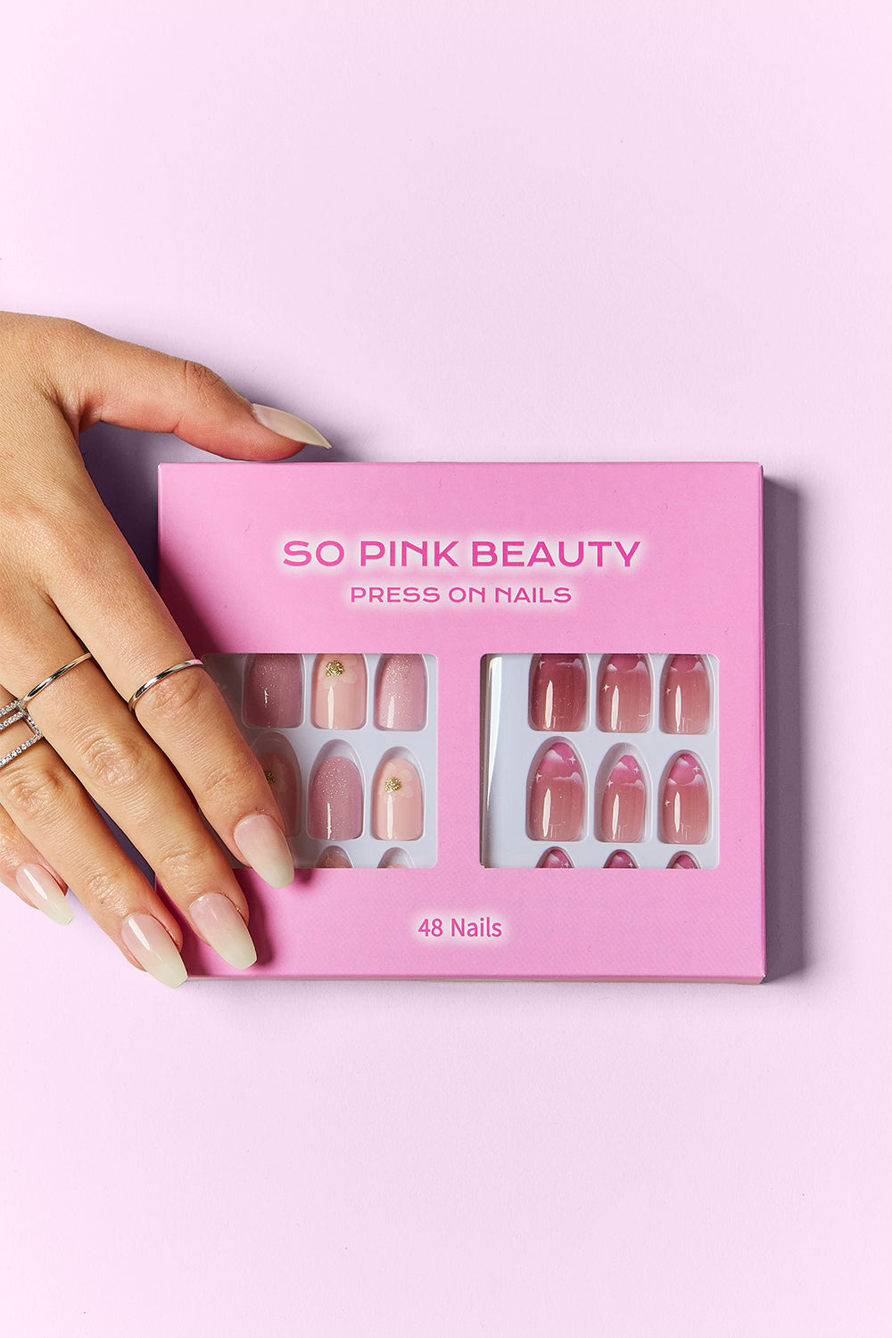 SO PINK BEAUTY Press On Nails 2 Packs 