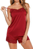 Lovelet Lace Detail Cami and Shorts Lounge Set 