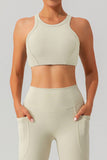 Round Neck Racerback Active Tank 