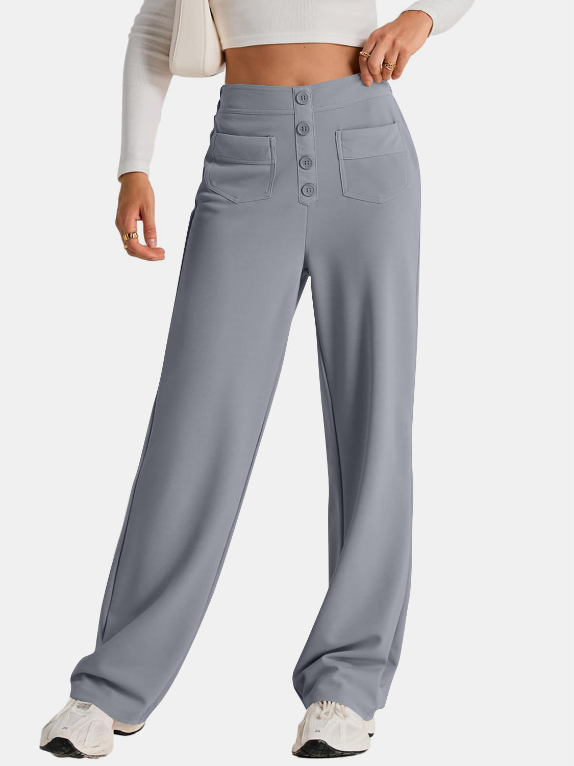 High Waist Wide Leg Pants Pants
