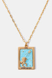 Tarot Card Pendant Copper Necklace 