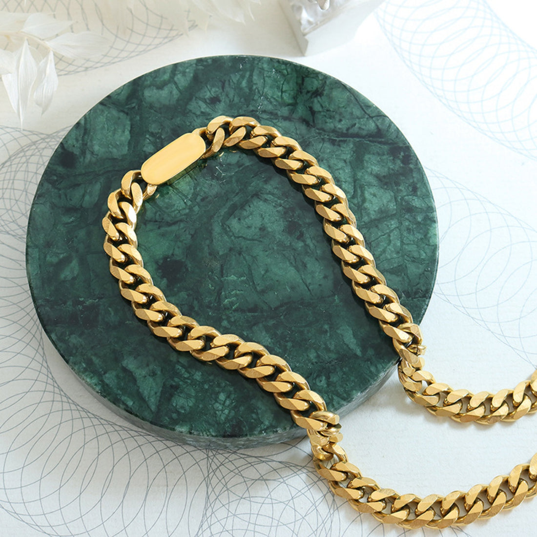 18K Gold-Plated Chain Necklace 