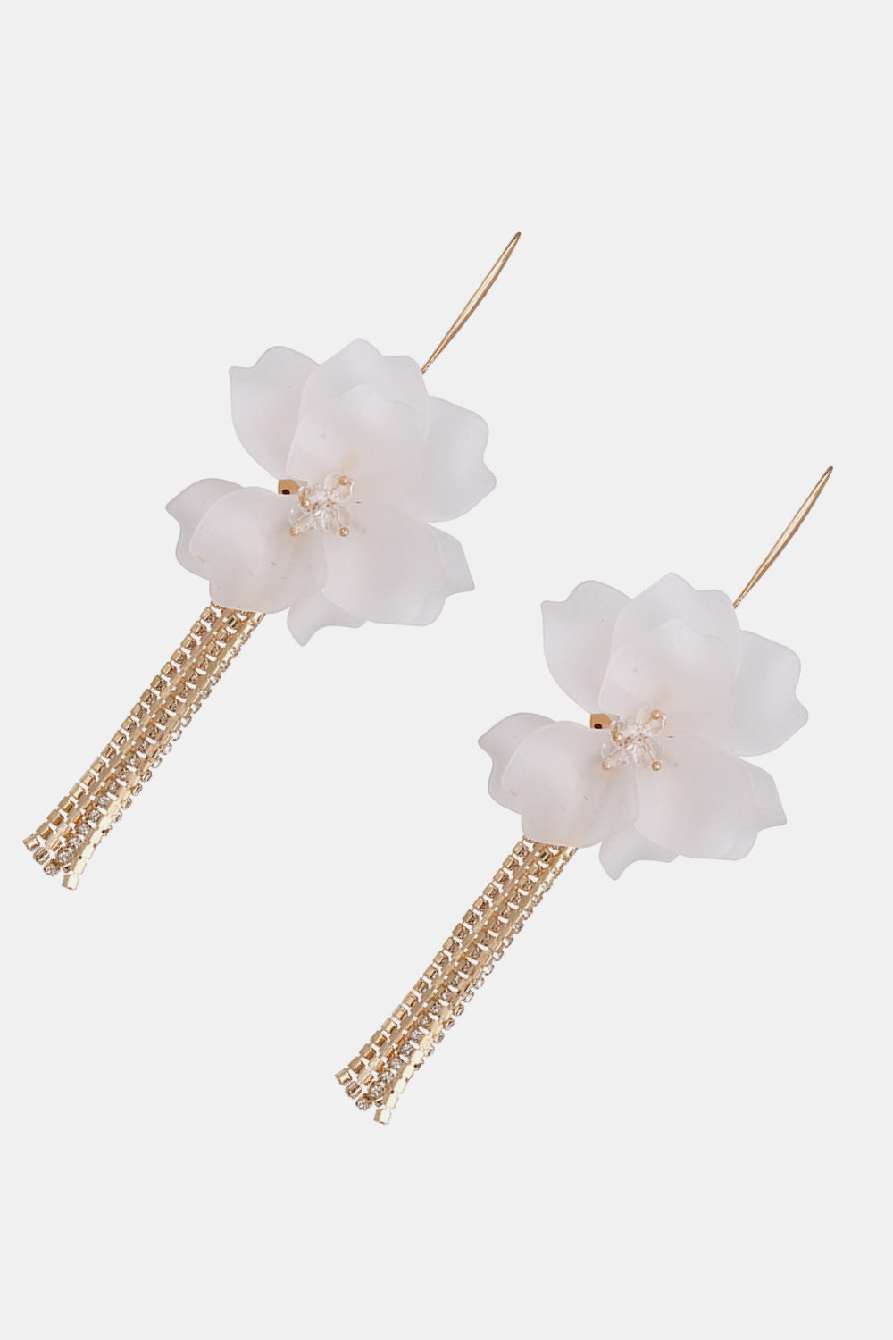 Flower Shape Acrylic Dangle Earrings 