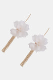 Flower Shape Acrylic Dangle Earrings 