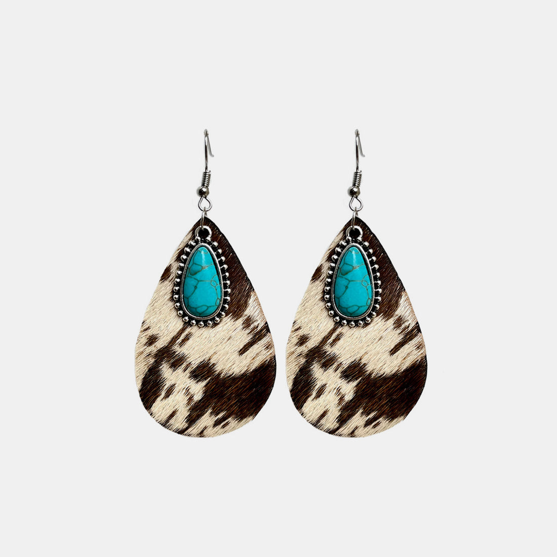 Artificial Turquoise Teardrop Earrings 