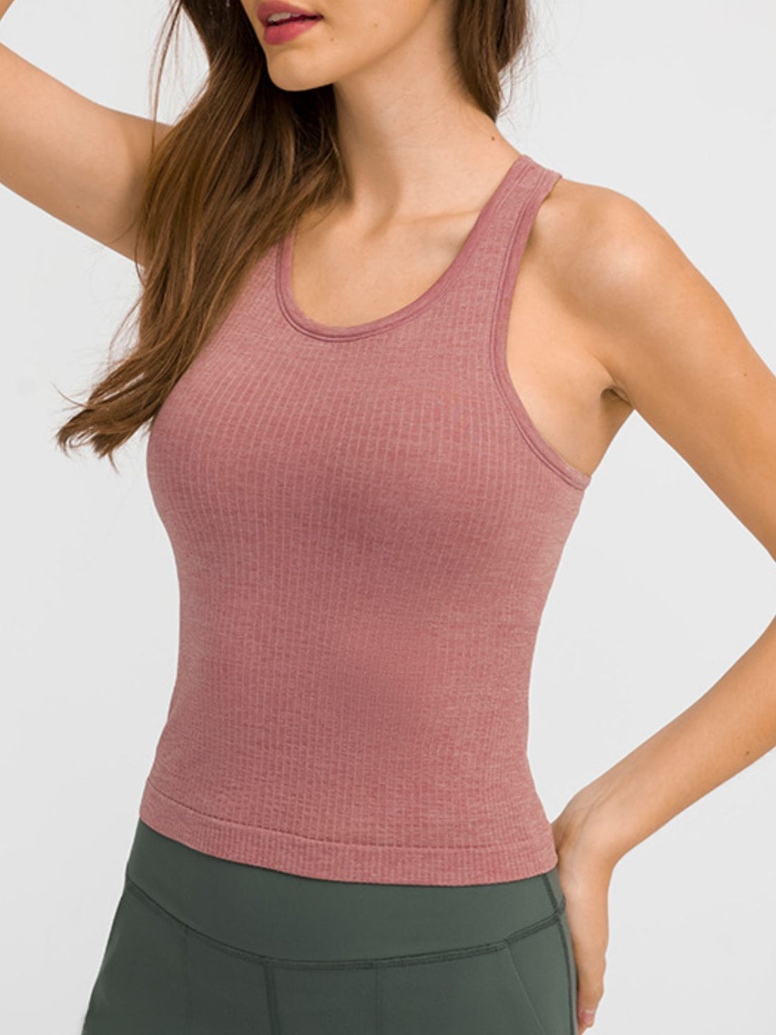 Millennia Round Neck Racerback Active Tank 