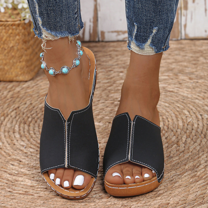 Open Toe Wedge Sandals 