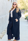 Basic Bae Full Size Open Front Long Sleeve Cover Up 