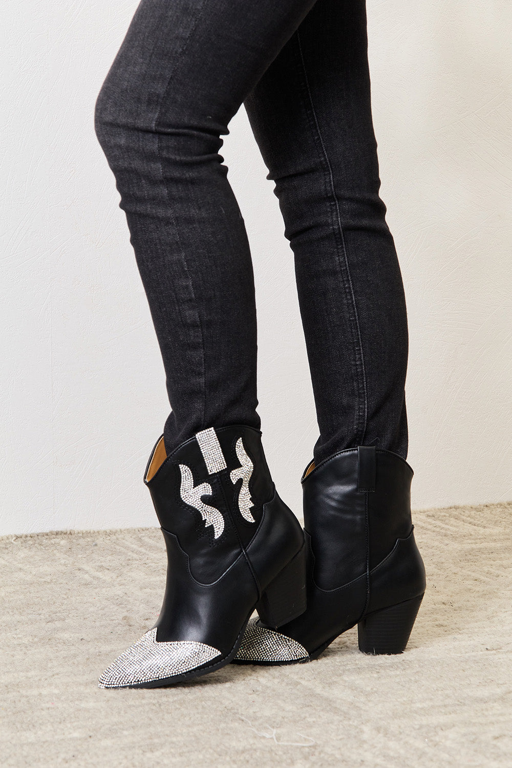 East Lion Corp Rhinestone Pointed  Boots 
