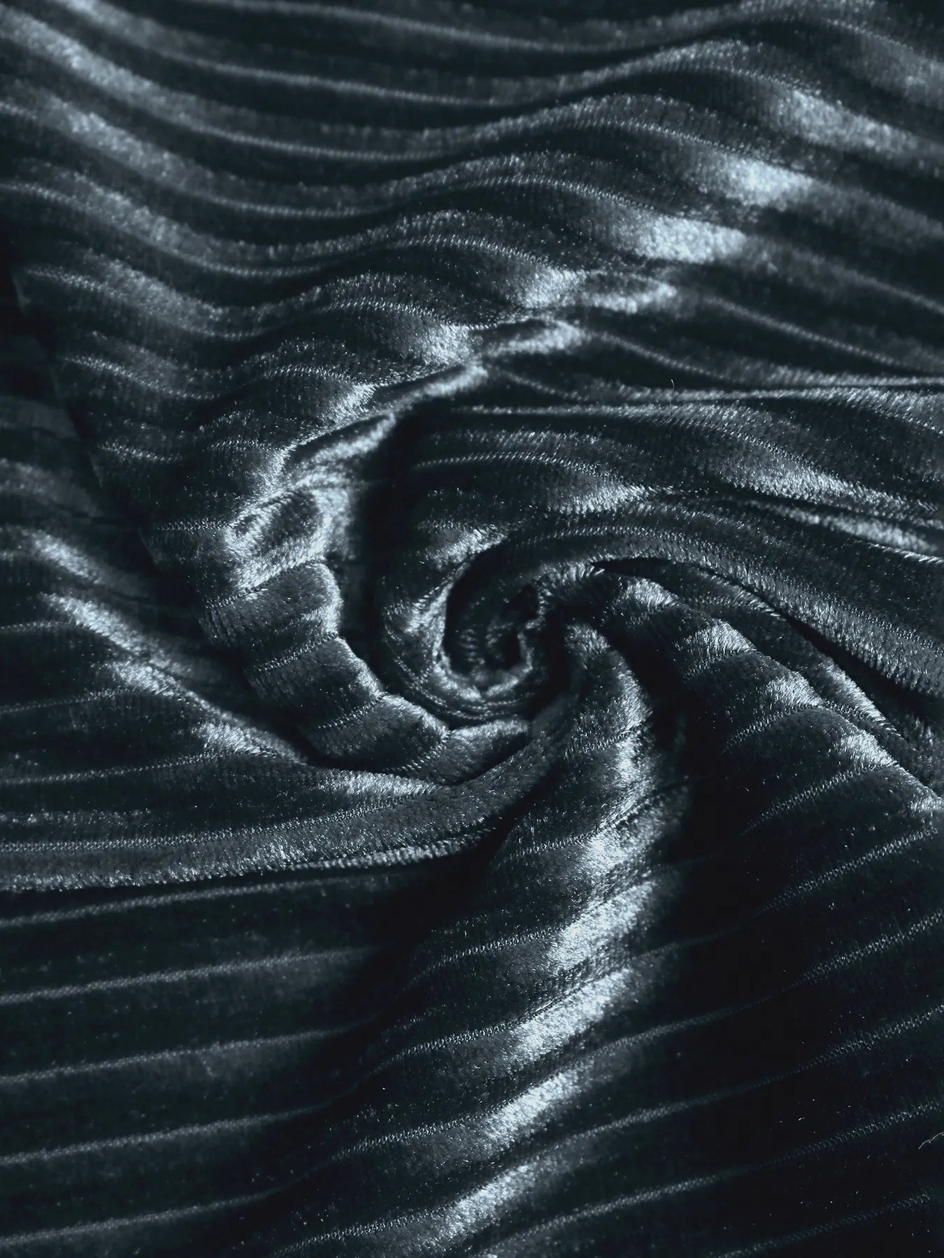 High-Waisted Ribbed Velvet Flare Pants 