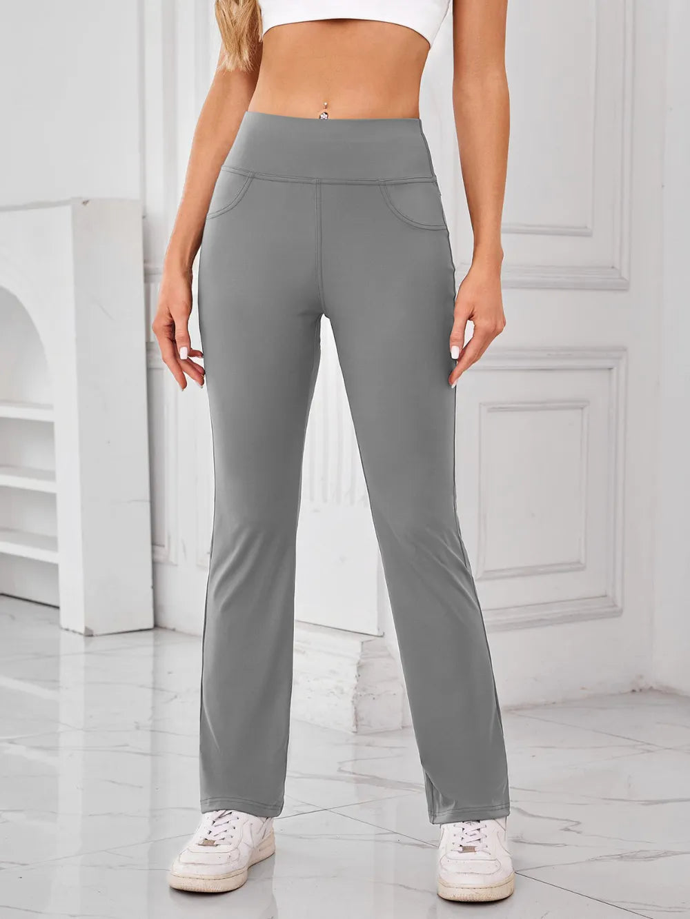 Lovelet High Waist Active Pants with Pockets 