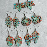 Wooden Dangle Earrings 