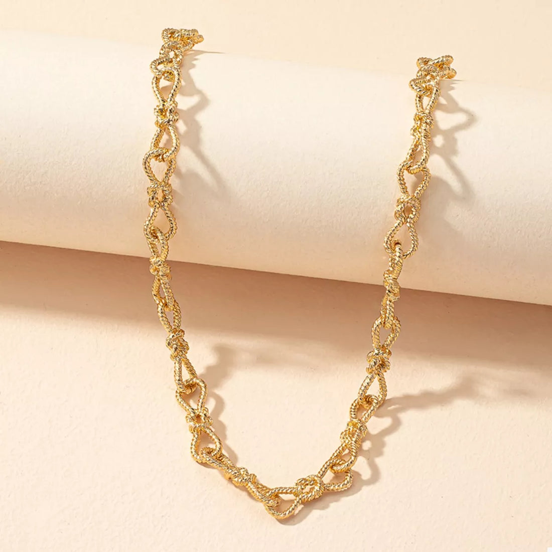 18K Gold-Plated Chain Link Necklace 