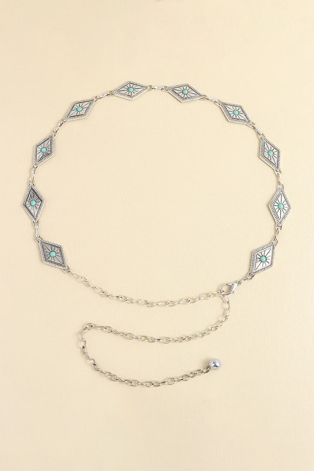 Vintage Turquoise Alloy Belt 