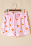 Star Print Short Sleeve Shirt and Shorts Set Lingerie & Nightwear