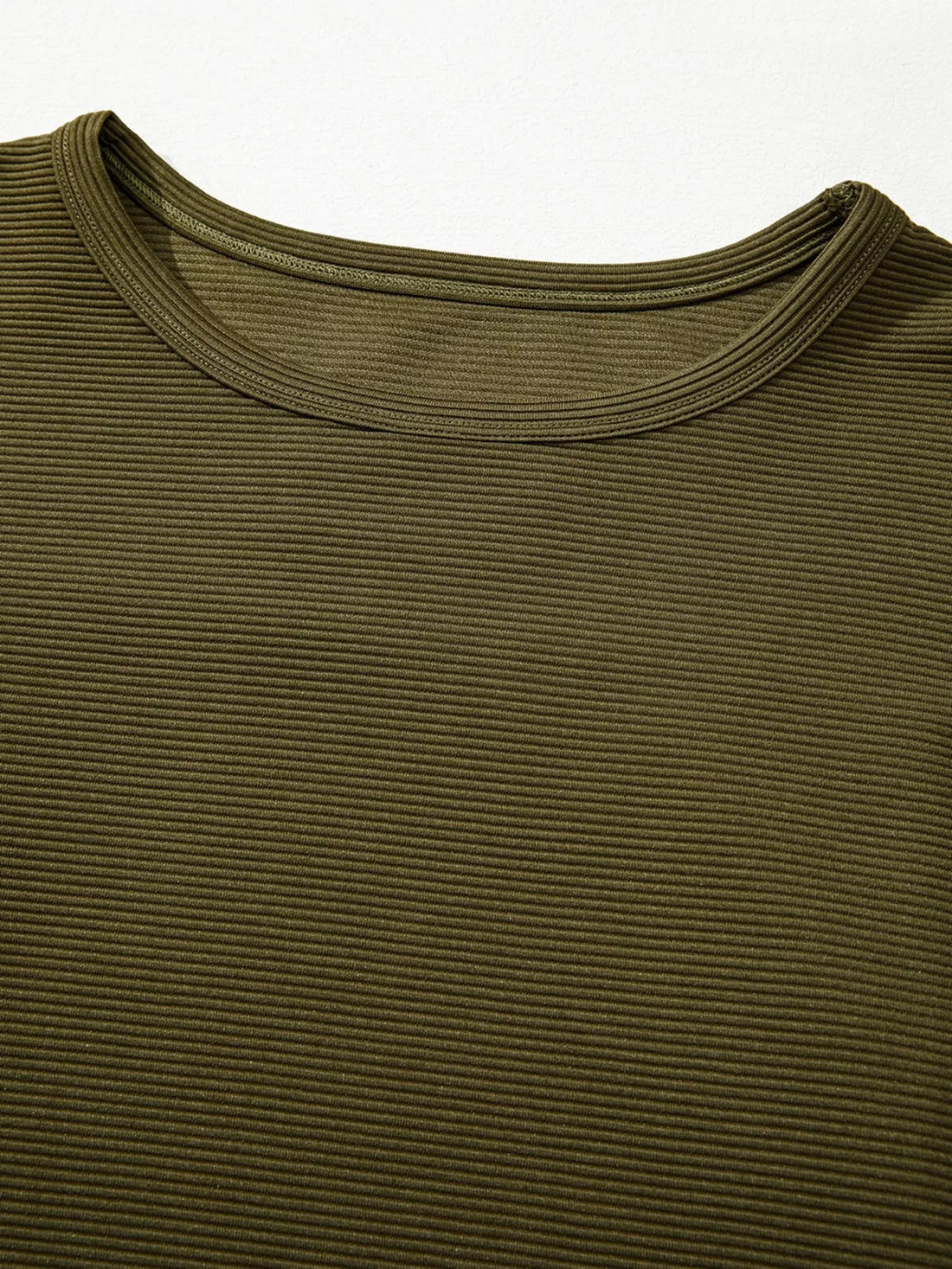 Ribbed Knit Oversized Sweatshirt 