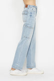 Judy Blue Full Size High Waist Straight Cargo Jeans 