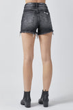 RISEN Full Size High Rise Distressed Denim Shorts 
