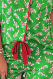 Candy Cane Collared Neck Top and Shorts Lounge Set Lingerie & Nightwear