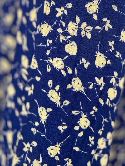 Double Take Full Size Printed Ruffle Hem Long Sleeve Tiered Dress 