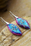 Handmade Natural Stone Dangle Earrings 