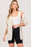 SAGE + FIG Striped Button Up Long Sleeve Shirt 