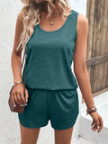 Casual Wide Strap Tank Top and Shorts Set Two Piece Dresses