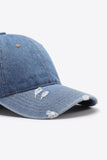 Distressed Adjustable Baseball Cap 