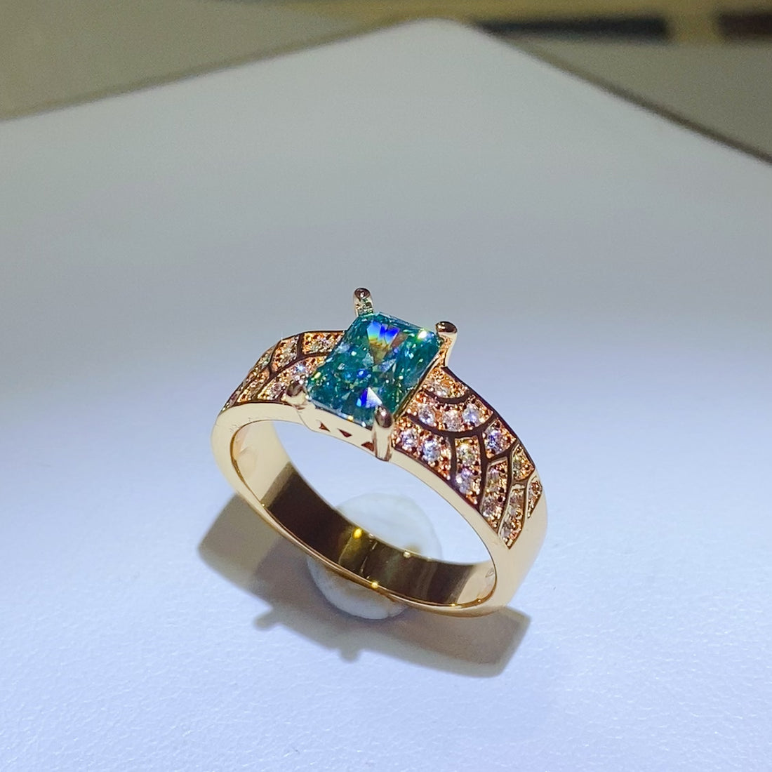 1 Carat Moissanite 925 Sterling Silver Ring 