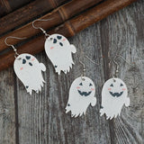2 Piece Alloy Acrylic Ghost Dangle Earrings 