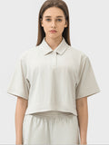 Millennia Half Button Short Sleeve Active T-Shirt 
