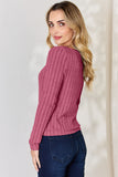 Basic Bae Full Size Ribbed Long Sleeve T-Shirt 