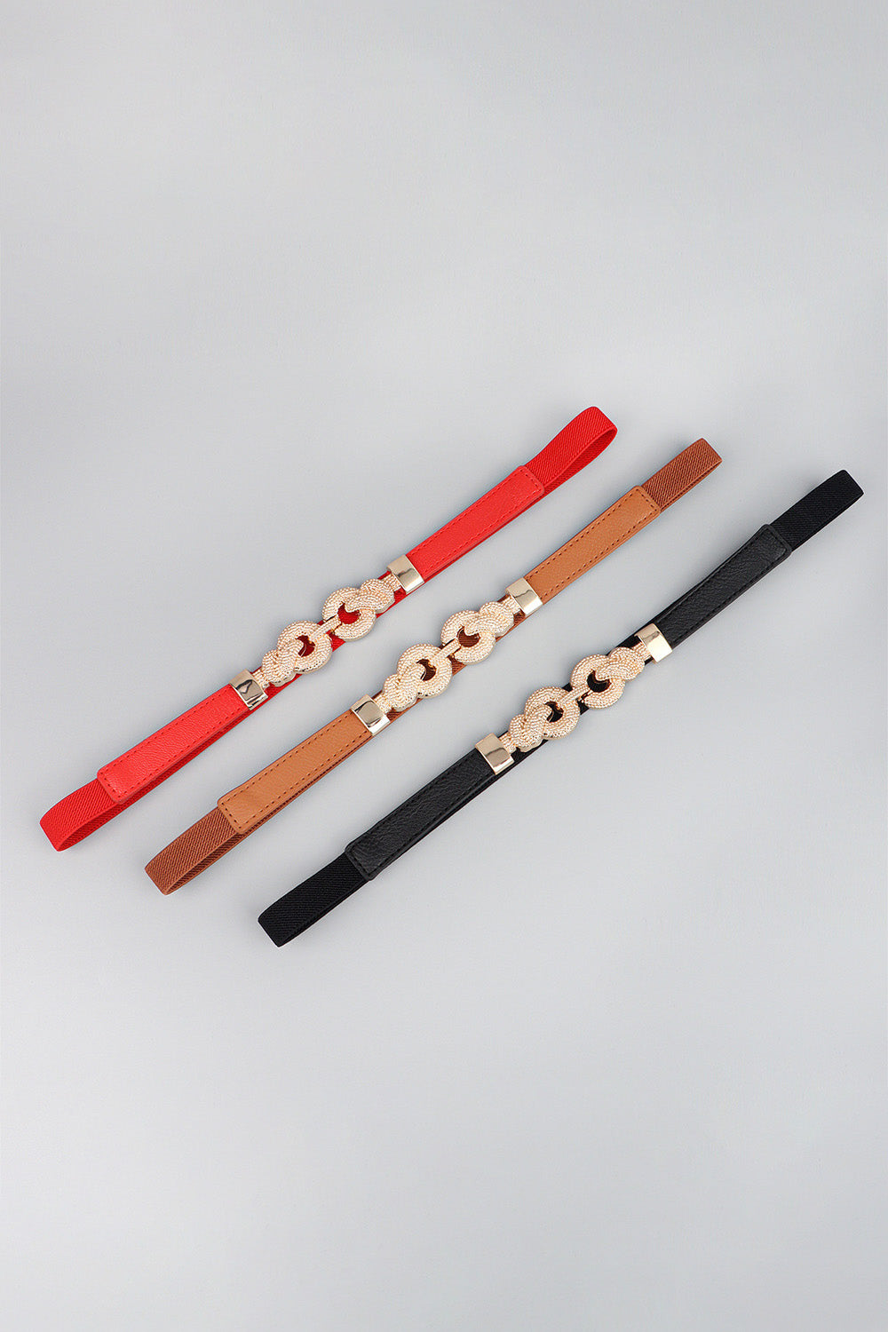 Zinc Alloy Buckle PU Leather Belt 