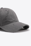 Distressed Adjustable Baseball Cap 