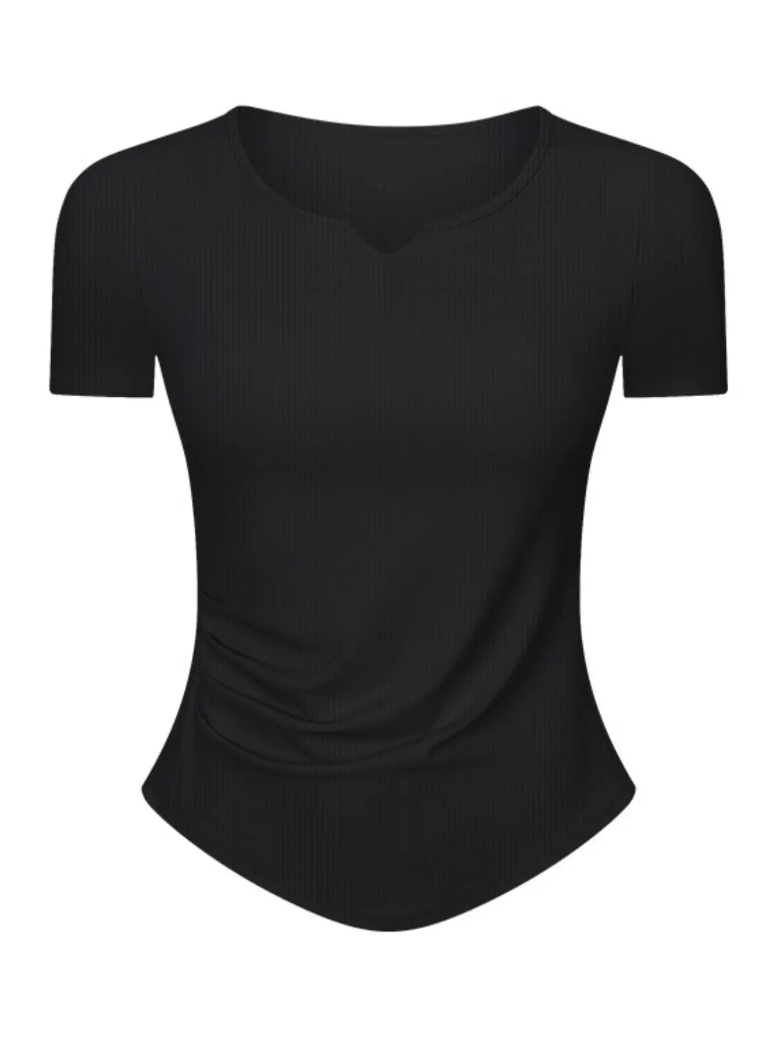 Millennia Notched Short Sleeve Active T-Shirt 