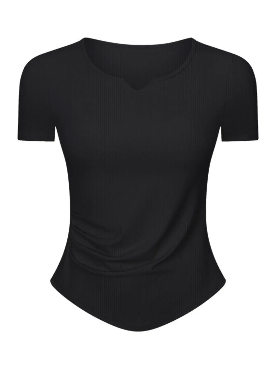 Millennia Notched Short Sleeve Active T-Shirt 