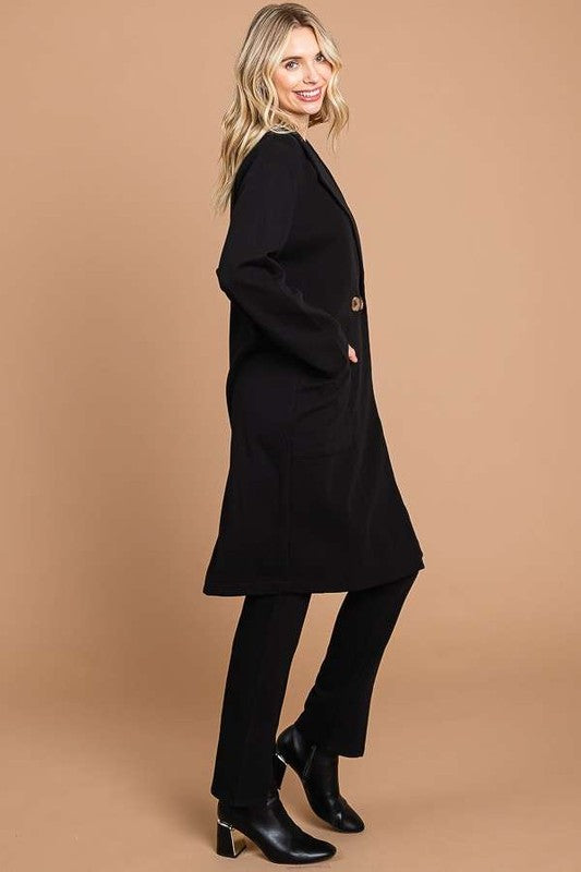 Culture Code Double Breast Lapel Collar Coat 